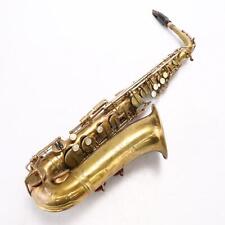 1935 Henri Selmer Paris súper radio saxofón alto mejorado con estuche #49759 segunda mano  Embacar hacia Mexico