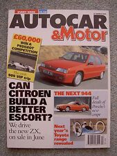 Autocar march 1991 for sale  UK
