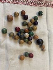 Used, 33 Old Antique Clay Marbles for sale  Shipping to South Africa