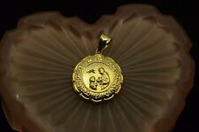 religious medallion pendant charm -Our Lady Without Stone 14K Yellow Gold Plated for sale  Shipping to South Africa
