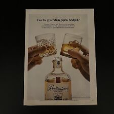 Ballantine's 30 años 1969 estampado de whisky escocés anuncio botella original de Escocia segunda mano  Embacar hacia Argentina