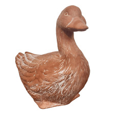Used, Vintage Terracotta Duck Farmhouse Decor Terra Cotta Duck Garden Sculpture for sale  Shipping to South Africa