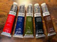 Lote de 5 tubos de tinta a óleo Winsor & Newton Winton 200 ml 6,75 oz., usado comprar usado  Enviando para Brazil