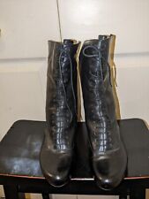 Women’s Earthies Black Leather Granny/Boho Boots  Sz 8B for sale  Shipping to South Africa