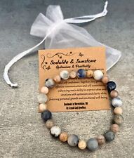 Sodalite sunstone bracelet for sale  COVENTRY