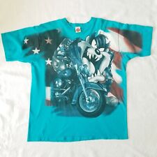 Camiseta vintage Taz bandera azul azulado Looney Tunes EE. UU. 1998 manga corta 2X segunda mano  Embacar hacia Argentina