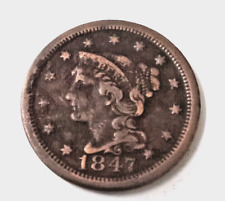 1847 large cent for sale  Shipping to Ireland