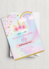 Unicorn personalised birthday for sale  SWAFFHAM