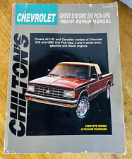 Chilton's Chevy S-10/GMC S-15 Pick-Ups 1982-91 Manual de Reparo 2WD-4WD #8141 Gasolina e comprar usado  Enviando para Brazil