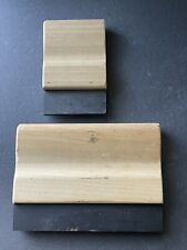 Silk Screen Printing Squeegee Ink Scraper Wooden Set Of Two for sale  Shipping to South Africa