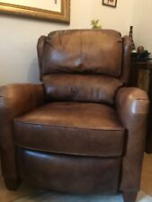 Thomasville Brown leather Recliner Armchair -  Push back. for sale  Shipping to South Africa