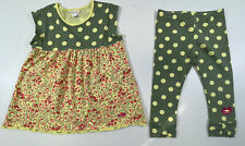 Naartjie Girl’s Green Polka Dot Floral Cotton Tunic Leggings 2Pc Set Size 7 for sale  Shipping to South Africa