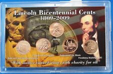 2009 centavos bicentenario nacimiento de Abraham Lincoln sin circular en estuche de regalo +2010 segunda mano  Embacar hacia Mexico