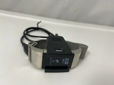 Fitbit Charge 2 HR rastreador de atividade física sono com pulseira de malha de metal prata fabricante de equipamento original comprar usado  Enviando para Brazil