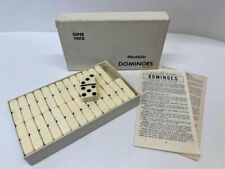 Used, EUC 28 Pc Puremco Marblelike Dominoes No. 616 Super Thick Made in U.S A. Vintage for sale  Shipping to South Africa