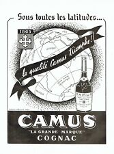 Publicité Advertising 049  1949   cognac Camus  reserve extra vieille hors d'age segunda mano  Embacar hacia Argentina