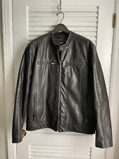 mens black rivet leather jacket for sale  Columbia
