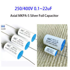 Capacitor axial 250/400V 0,1~22uF MKPA-S folha de prata para divisão de filtro de áudio HIFI comprar usado  Enviando para Brazil