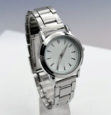 Relógio de quartzo feminino clássico tom prata básico mostrador branco comprar usado  Enviando para Brazil