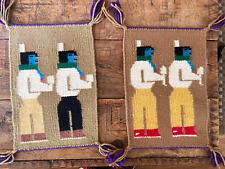 Tapete de lã antigo nativo americano índio tecido à mão conjunto para pendurar na parede comprar usado  Enviando para Brazil