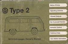 1979 VW Bus Owners Manual Volkswagen Transporter Tipo 2 Van Guia do Proprietário, usado comprar usado  Enviando para Brazil