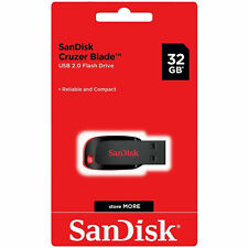 Pen Memory Stick SanDisk Cruzer Blade 32 GB USB 2.0 Flash Drive SCDZ50 32G segunda mano  Embacar hacia Argentina