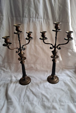 Coppia candelabri antichi usato  Italia