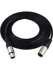 Cabo de microfone GLS Audio 12 pés patch cables - XLR macho para XLR fêmea cabos pretos - ... comprar usado  Enviando para Brazil