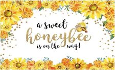 Bee Baby Shower Photography Backdrop 7'x5' " a sweet honeybee is on the way " for sale  Shipping to South Africa