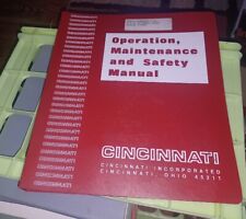 Cincinnati Series 4 y 50, año manual de operaciones y mantenimiento de frenos de prensa  segunda mano  Embacar hacia Mexico