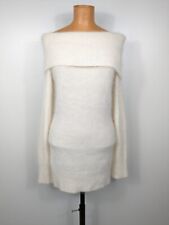 Vestido Suéter Vintage Bebe Y2K Mezcla Angora Mini Talla Mediana Crema segunda mano  Embacar hacia Mexico