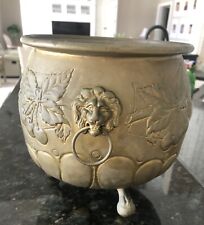 embossed large brass planter for sale  Vero Beach