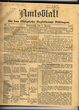 Amtsblatt bayern 1893 gebraucht kaufen  Beuren