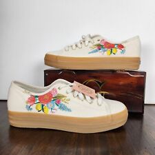 Tenis de plataforma Keds Rifle Paper Co WF66767 de lona floral para mujer talla 10 nuevas, usado segunda mano  Embacar hacia Mexico