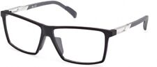 Armação de óculos Adidas SP5018 002 preto fosco quadrado plástico óptico 60-13-135 comprar usado  Enviando para Brazil