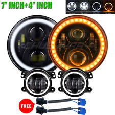 For Hummer H2 H3T 06-10 7" INCH Halo LED Headlight DRL & 4" Fog Lights Combo Kit for sale  Shipping to South Africa