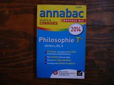 Annabac philosophie séries d'occasion  Piennes