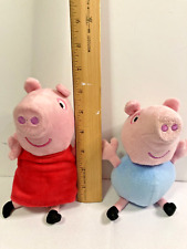 Peluche Peppa Pig & George Pig 7" ambos oink segunda mano  Embacar hacia Argentina
