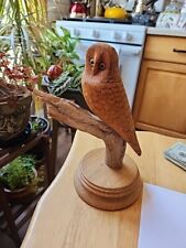 Carved wood owl for sale  Southampton