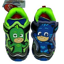 Tênis Disney Baby Boys tamanho 6 Pixar Cars/PJ Mask Light-Up Shoes Preto Azul  comprar usado  Enviando para Brazil