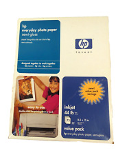 50 hojas de papel fotográfico de inyección de tinta diario semibrillante HP doble cara 8,5 x 11 44 lb segunda mano  Embacar hacia Argentina