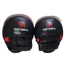 SANABUL Curved Boxing MMA Punch Mitts Pads Gloves Speed Sparing Work Training, used for sale  Shipping to South Africa
