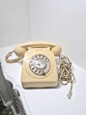 Precioso teléfono fijo giratorio vintage retro crema BT 8746 G años 80. segunda mano  Embacar hacia Mexico