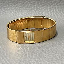 Relógio Guess feminino tom dourado mini face retangular 15 mm tanque elegante comprar usado  Enviando para Brazil