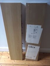 2x Ikea Lack Floating Wall Mount Shelf. 110 x 26 cm. One sealed, one used. for sale  LIVERPOOL