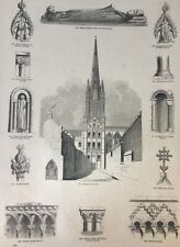 Antique print cathedral for sale  TORRINGTON