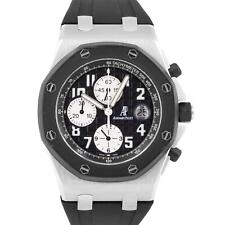 Relógio Audemars Piguet Royal Oak Offshore preto borracha aço 42mm 25940SK, usado comprar usado  Enviando para Brazil