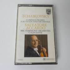 Used, Tchaikovsky Complete Works For Violin and Orchestra Salvatore Accardo Cassette for sale  Shipping to South Africa