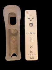 Control remoto oficial de Nintendo Wii y fabricante de equipos originales Nunchuck con funda de goma blanca PROBADA segunda mano  Embacar hacia Mexico