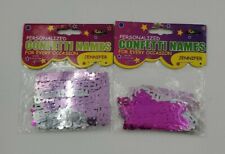Personalized Name Confetti Jennifer Foil Pink & Silver 2 Packs for sale  Shipping to South Africa